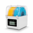 Filamenttørrer 24,6 x 17,5 x 24,2 cm med forbedret ventilator og spoleholder til tråde 1,75 og 2,85 mm hvid tørboks til 3D-printer 5
