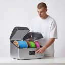 Filamenttørrer med to uafhængige kamre til spoler 1–2 kg Opvarmning op til 75 °C og energibesparende tilstand Lys grå til 3D print af PLA og PETG samt TPU 2