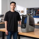 Filamenttørrer S med justerbar temperatur 45–70 °C og timer op til 48 timer Til tråde 1,75 og 2,85 mm 360° varm luft opvarmning Grå Til 3D print 4