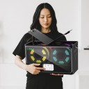 Filamenttrockner 460 x 220 x 310 mm Für 4 Spulen zu je 1 kg Für Filamente 1,75 und 2,85 sowie 3 mm Mit PTFE-Röhren Schwarz Für 3D-Druck aus PLA und PETG 7