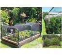 Filet de protection contre les oiseaux noir 1 x 10 m Maille 1,5 x 1,5 cm Solide et léger Filet pour arbres fruitiers, buissons, vignes, serres 5