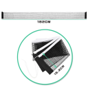 Filet de tennis de table 182 x 15,2 cm Filet en PE résistant pour table de ping-pong Filet d'entraînement de ping-pong Équipement sportif portable 3