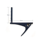 Filet de tennis de table avec support professionnel 1x filet et 2x supports fixes pour table de ping-pong Entraînement et tournois Équipement de Ping 2