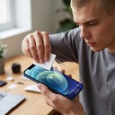 Film hydrogel pour écran pour iPhone 17 Ensemble de 4 pièces Film HD doux anti-traces de doigts Transparent Pour protection d'écran de téléphone 7