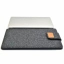 Filt-cover til tablet og MacBook Air Pro 15 tommer. Slankt beskyttelsescover af blødt filt. Stilfuldt etui. Neutral farve. Minimalistisk 5