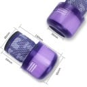 Filter 9,1×5,4×12,9×6,8 cm lila plastreservdel för Dyson V11 Animal V11 Torque Drive V15 Detect Cyclone dammsugare 4