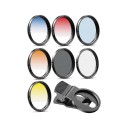 Filterset für Mobilgeräte 52 mm 7in1 APEXEL CPL ND32 Sternfilter und 4 Übergangsfilter mit Clip und Etui Aluminiumrahmen Für Landschaften 1