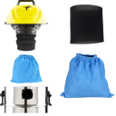 Filtračný sáčok a penový filter pre vysávače Karcher WD1 WD2 WD3 MV1 NT Náhradný modrý sáčok a umývateľný penový filter pre suché i mokré vysávanie 4