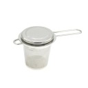 Filtre à thé en acier inoxydable avec couvercle C104 6