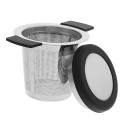 Filtre à thé en acier inoxydable avec couvercle 3