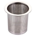 Filtre à thé en vrac pour théière Filtre cylindrique avec des ouvertures fines et un large bord Acier inoxydable Dimensions environ 7 x 5,4 x 6,2 cm 1