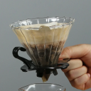 Filtre de hârtie conice pentru cafea filtrată 100 buc din pulpă de lemn naturală pentru 1–3 cești Filtre de cafea fără miros și substanțe chimice 4