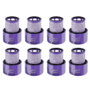 Filtre HEPA puternice 8 bucăți Dyson V10 SV12 Filtru de schimb lavabil Accesorii Rezistență până la 105 ℃ Durată lungă de viață 1