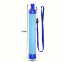 Filtro d'acqua portatile 0,01 micron per sopravvivenza 1500 l filtrazione a 4 stadi con sacco, tubo e siringa Campeggio Escursionismo Viaggio 2