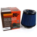 Filtro de ar desportivo de alto fluxo 75 mm Aparência em carbono Filtro cónico de admissão universal Para carro e tuning lavável 1