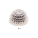 Filtro de musgo para aquário de plástico 5 cm Suporte semiesférico para algas para decoração de aquário Limpeza de água Filtração e cultivo de algas marinhas 4