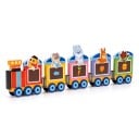 Filz Montessori aktive Buch Zug Busy book 20 x 20 x 7 cm Mit Waggons und Tasche Sensorisches Spielzeug für Kinder von 3 bis 6 Jahren 3