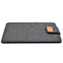 Filzhülle für Tablet und MacBook Air Pro 15 Zoll Schlanke Schutzhülle aus weichem Filz Stylische Hülle Neutrale Farbe Minimalistisches 3