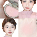 Fin pigmenteret lysende blush med spejl Lukket buet kompakt emballage Pudder blush til naturlig makeup 5