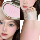 Fin pigmenteret lysende blush med spejl Lukket buet kompakt emballage Pudder blush til naturlig makeup 6