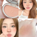 Fin pigmenteret lysende blush med spejl Lukket buet kompakt emballage Pudder blush til naturlig makeup 9