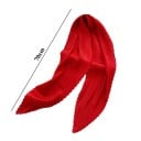 Fină Eșarfă Quadrată pentru Femei 70 cm Eșarfă Mică Plisată pentru Cap și Gât pentru Păr, Pe Încheietură și în Geantă Accesoriu Elegant 6