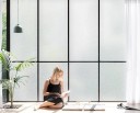 Finestra pellicola Vetro opaco adesione statica 45 x 100 cm Pellicola decorativa per finestre Facile applicazione Privacy senza colla Per superfici 3
