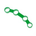 Finger Expander 13.8 x 2.3 x 1.3 cm Adjustable Finger Strength Training Plastic Trainer for Guitar Piano Violin Bass Guitar Beginners and Advanced 1