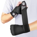 Fingerless Gloves with Long Wrist Strap MMA and Muay Thai Training Gloves for Men and Women 1