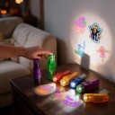 Fingerlichter 40 Stück LED Leuchtende Ringe Mit Projektion von Halloween-Motiven Mix Neonfarben Leuchten Im Dunkeln Für Partys und Kinder 5