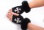 Fingerlose Damenhandschuhe mit Aufdruck J511 8