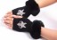 Fingerlose Damenhandschuhe mit Aufdruck J511 10