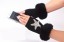 Fingerlose Damenhandschuhe mit Aufdruck J511 1