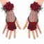 Fingerlose Damenhandschuhe mit Rosen 1