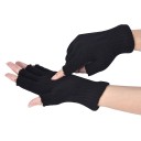 Fingerlose Herrenhandschuhe schwarz 3