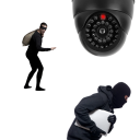 Finta telecamera di sicurezza CCD con LED rossa lampeggiante Simulazione del sistema di telecamere Contro i furti Casa Ufficio Sicurezza 2