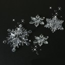Fiocchi di neve decorativi 10 pz 1