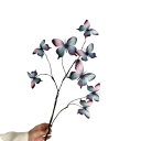 Fiore decorativo artificiale a forma di ramo con farfalle 70 cm in filo di acciaio e tessuto realistica per composizioni in vaso e decorazioni 5
