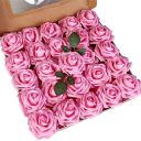 Fiore decorativo Rosa artificiale da ornamento 25 pz 17 x 7,8 cm 6