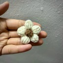 Fiori lavorati a mano decorazioni tessili 4 cm 10 pz applicazioni in poliestere per creazioni cucito scrapbook e decorazioni 8