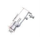 Fischietto turbo argento per scarico M 102,4 × 24,5 mm Simulatore universale del suono del turbo tubo di fischio in alluminio accessorio tuning 2