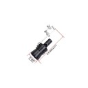 Fischietto turbo nero per scarico XL 113,5 × 34,3 mm Simulatore universale del suono turbo tubo di soffiaggio in alluminio accessorio tuning 2