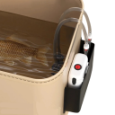 Fishing Bucket 8 L Folding Portable Container 20 × 20 × 18.5 cm EVA Material with Zip Lid and Rope for Fishing and Outdoor 2
