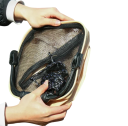 Fishing Bucket 8 L Folding Portable Container 20 × 20 × 18.5 cm EVA Material with Zip Lid and Rope for Fishing and Outdoor 3