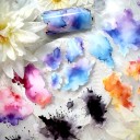 Fita adesiva de camuflagem aquarela 8 x 200 cm Manchas de tinta em várias cores Fita de pintura decorativa para criação e decoração DIY 6