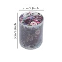 Fita adesiva decorativa 5 x 4 x 200 cm Motivo floral Fita adesiva decorativa para papel, embalagem de presentes, criação criativa e decoração 3