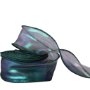 Fita Arco-Íris Reflexiva com Borda Ondulada 4 cm x 9 m Fita Decorativa Brilhante para Presentes Fita Decorativa para Embalagem Decoração de Natal Artesanato 12