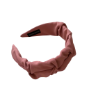 Fita de cabelo com revestimento de tecido 14 x 5 cm Tamanho universal Fita de cabelo de tecido Acessório de cabelo feminino elegante 6
