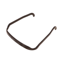 Fita de cabelo plástica 14,5 × 16 × 1,5 cm Fita moldada assimétrica Acessório antideslizante para fixação segura do penteado 1