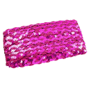 Fita de renda com lantejoulas 1,5 cm x 5 m Fita decorativa de poliéster com lantejoulas para adornar vestidos, roupas, acessórios de moda e decorações 11